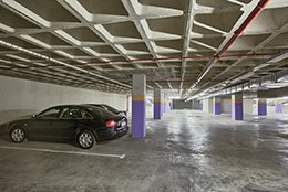 Interior del parking Avenida Mexico en Alicante